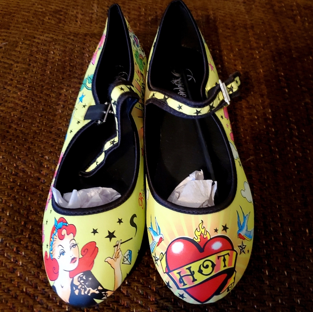 Risqué Funky Tattoo Flats